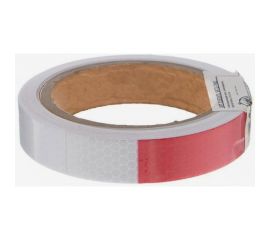 Светоотражающая самоклеящаяся лента СИМАЛЕНД красно-белая, 2 см х 8 м 5155970 