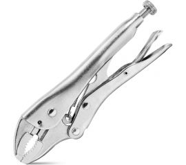 Зажимные клещи DELI dl109107z с изогнутыми губками, 180мм, рабочий ход 50мм 110708 