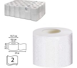 Бумага туалетная VEIRO PROFESSIONAL 25 м., Система T4, КОМПЛЕКТ 48 шт., Comfort 127089 
