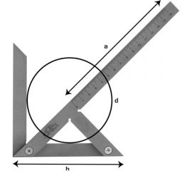 Центровочный угольник Kinex 300х180/250 мм 4062-3 
