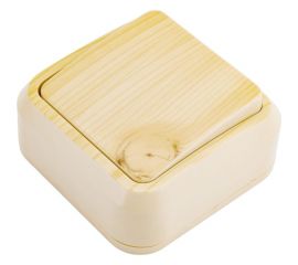 1 клавишный выключатель открытой установки МПО Электротехника 1522 