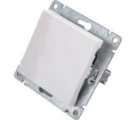 Одноклавишный выключатель UNIVersal серия афина, с/у, 10а, 220в, белый еврослот A0021 