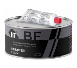 Полиэфирная эластичная шпатлевка по пластику H7 Bumper Flex 0,5кг 383199 