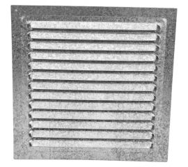 Решетка металлическая (250x250 мм; оцинкованная) ВИЕНТО РМ2525Ц 