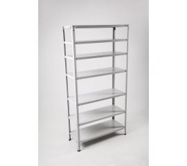 Стеллаж ООО ФУРАМА СТФ 2000x1000x800 мм, 7 полок, серый СТФ201080-7 