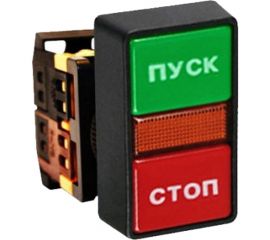 Прямоугольная кнопка EKF AS-22N PROxima "Пуск-Стоп" 24В NO+NC SQpbn-as-rec-24 