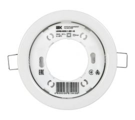 Встраиваемый светильник IEK Lighting 4114 под лампу gx53 белый (10шт/упак) LUVB0-GX53-1-K01-10 