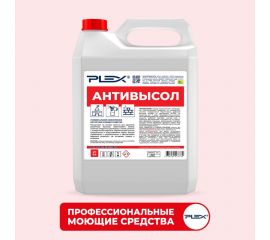 Средство для удаления известкового налета и цемента с кирпича, плитки и камня PLEX АНТИВЫСОЛ 5 л УТ000005675 