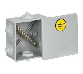 Коробка IEK КУП КМ41360 85x85x40мм ip44 6 вв. (7035) UKO21-085-085-040-K41-44U 