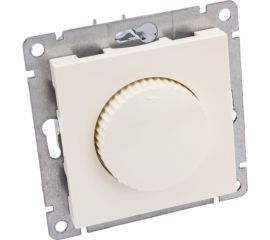 Светорегулятор (диммер) UNIVersal серия афина, с/у, 3а, 220в, 500вт, слоновая кость ivory еврослот A0101-I 