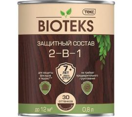 Защитный антисептический состав 2 в 1 ТЕКС Bioteks (золотая сосна; 0.8 л) 211888 