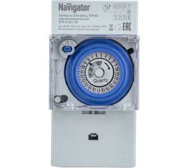 Таймер Navigator, NTR-A-D01-GR, на DIN-рейку, электромеханический 61560 