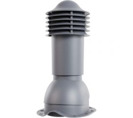 Вентиляционная труба для металлочерепицы Viotto диаметр 150 мм, утепленная, серый графит RAL 7024 07.506.02.02.07.100.7024 