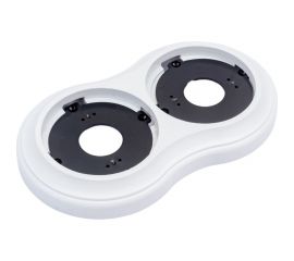 Двухместная рамка Мезонинъ, серия ""аврора"", цвет - белый, тм GE70832-01 