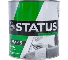Масляная краска Радугамалер STATUS МА-15 (серая; по металлу, дереву, бетону; 2.6 кг) 4630018083410 