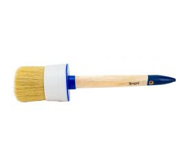 Кисть ТУНДРА круглая, натуральная щетина, деревянная рукоятка, № 20, 65 мм 881559 
