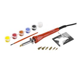 Прибор для выжигания с набором насадок 7шт и красками Зубр МАСТЕР 55425 