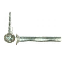 Винт Качественный КРЕПЕЖ потай с метр. резьбой, DIN 965, 5x35, 100 шт 0200879 КЧ 