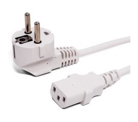 Кабель питания Filum cee 7/7-с13, 3x0.75мм?, 220в, 10a, белый, 1.8м FL-PC10-EU-C13-1.8M-W 