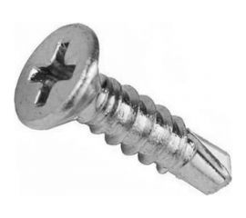 Оконный саморез Метизный двор 3,9x16 сверло, белый, 20 шт. 4690441018380 