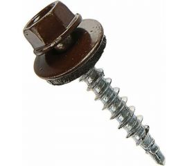 Кровельный саморез крепежная техника коричневый, 5,5x19, RAL 8017 25 шт. 11146 
