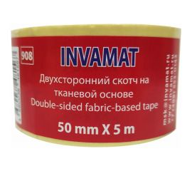 Двухсторонняя клейкая лента на тканевой основе INVAMAT 50x5 мм 908 