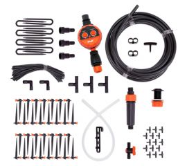 Капельный полив от емкости с регулируемыми капельницами на 60 растений с таймером Cicle Жук 7305-00 4630035337305 