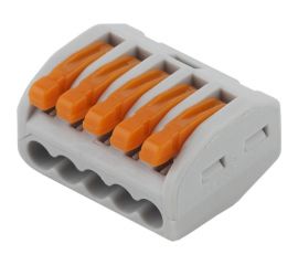 Клемма ЭРА серия 415 с рычагом 5 отверстий 0.08-2.5мм2 упаковка Б0057071 