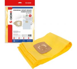 Фильтр-мешки универсальные бумажные (5 шт; фланец 43-56 мм; до 25 л) OZONE OP-25L/5m 