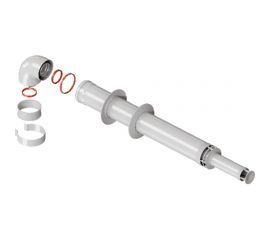 Комплект дымохода ROMMER антилед 60/100 - 1220мм хомут в комплекте RCA-6010-211220 RG0091CSP6FNI9 