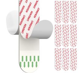 Самоклеящиеся двусторонние полоски Контакт белые, до 1 кг, 9 шт. 23714 