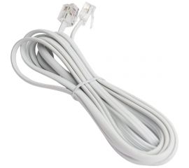 Телефонный удлинитель Pro Legend 2м, белый PL1200 