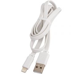 USB-кабель HOCO Bamboo AM-8pin Lightning 1 метр, 2.4A, ПВХ, плоский, белый 23753-X5iW 