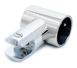 Коннектор стекло-труба SERVICE PLUS 90, для трубы d25мм, хром глянцевый CK-507S-PC 