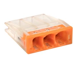 Строительно-монтажная клемма EKF СМК 2273-243 с пастой, 3 отверстия, 0,5-2.5 мм2, блистер, 5 штук, PROxima plc-smk-2273-243b 