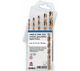 Наборы сверл по металлу кобальтовое, 4,0-10,0 мм, 5 шт., мягк.упак. KEIL 307350410 