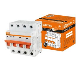 Автоматический выключатель TDM ВА47-60, 4Р, 63А, 6кА, характеристика С SQ0223-0131 