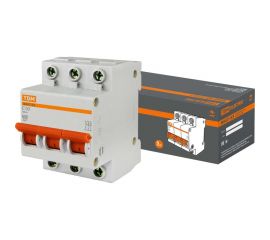 Автоматический выключатель TDM ВА47-63 3Р 10А SQ0218-0018 