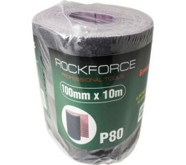 Бумага наждачная на тканевой основе в рулоне 100 мм, 10 м, P80 Rockforce RF-FB480C 