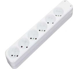 Удлинитель AY-KA 6-местная, без заземления, шторки 2м. кабель 2х0,75 мм 8861002 