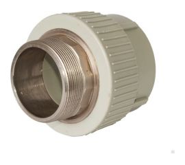 Муфта RTP комбинированная, внутренняя резьба, PN25, D50х1 1/2 мм под ключ, серая 10941 