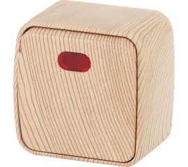 Выключатель с подсветкой Intro 310211 10А, 250В, IP20, ОУ, Polo, сосна Б0036103 