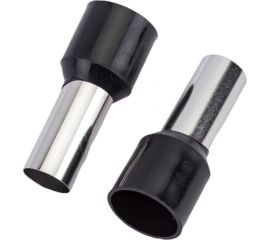 Штыревой втулочный изолированный наконечник REXANT F-16 мм, 25 кв.мм, черный, 100 шт 08-0833 