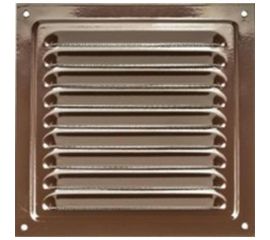 Решетка металлическая (120x120 мм; коричневая) ВИЕНТО РМ1212кор 