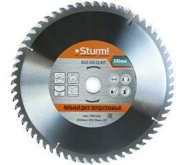 Диск пильный (300x32 мм; 60 зубьев; переходное кольцо 30 мм) Sturm 9020-300-32-60T 