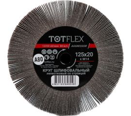 Круг лепестковый радиальный универсальный 125x20 мм, М14, Р80 Totflex 4631163848046 