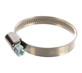 Хомуты Зубр ЭКСПЕРТ нерж. сталь накатная лента 9мм 35-50мм 5шт 3787-35-50 