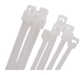 Нейлоновая стяжка SUPRLAN 2x100 мм, белая, 100 шт. 06-1001 