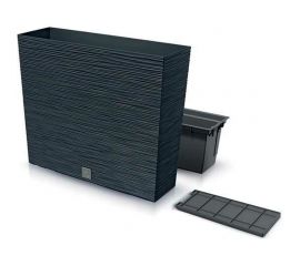 Цве??ник с вкладышем Prosperplast DFC600T S433 Цветник FURU CASE TOWER 580 мм, 180 мм, высота 498 мм, антрацит 066759 