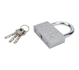 Навесной замок СКОБЯНОЙ стальной, 80 мм 002871 